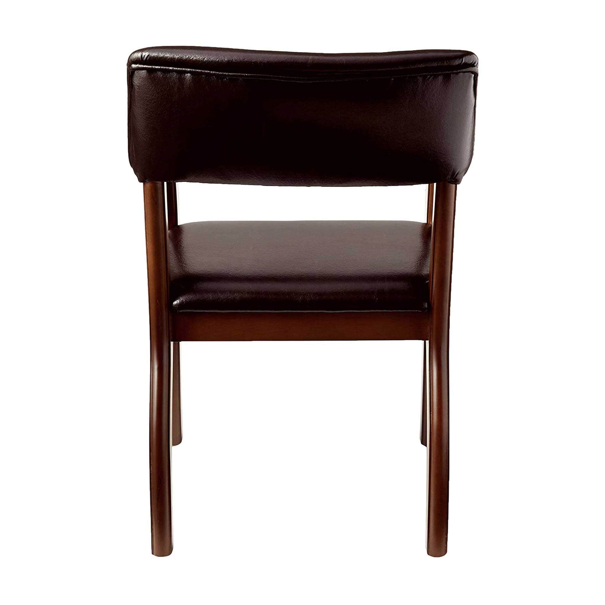 Pirate Brown Wooden Legged Leatherette Chair