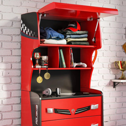 GTS EV 3 Drawer Chest with Cabinet, Charging Station Theme